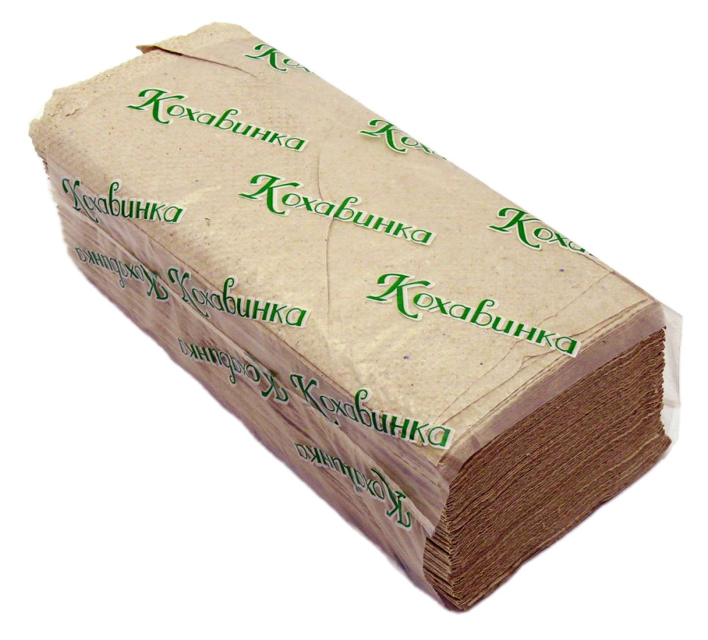 Серветка-вкладиш ZZ-складення сіра макулатурна Кохавинка